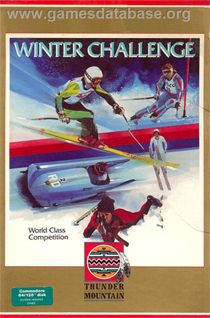 Winter Challenge: World Class Competition - Commodore 64 - Artwork - Box