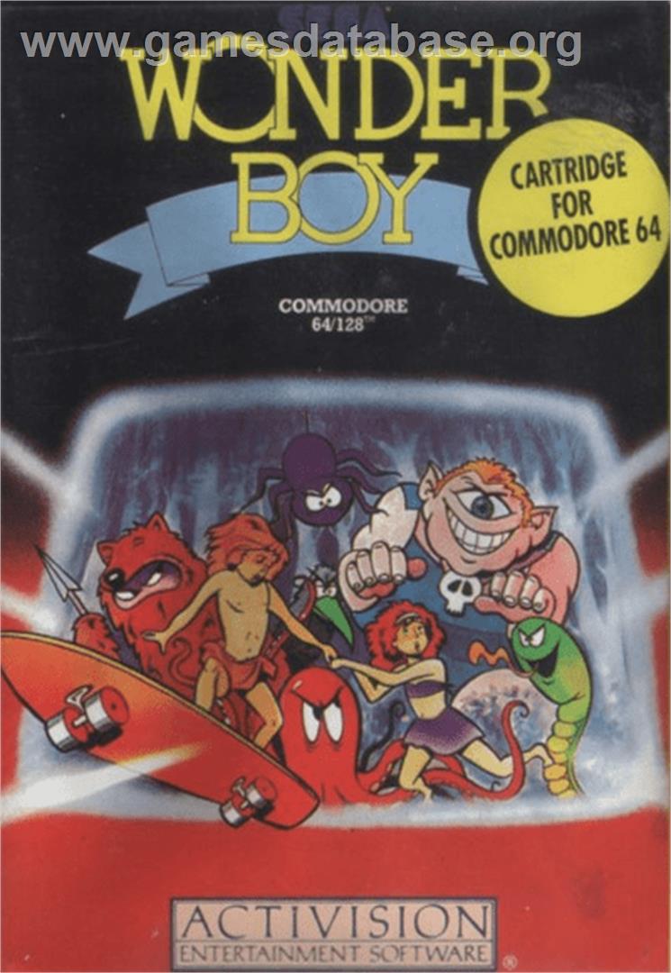Wonder Boy - Commodore 64 - Artwork - Box
