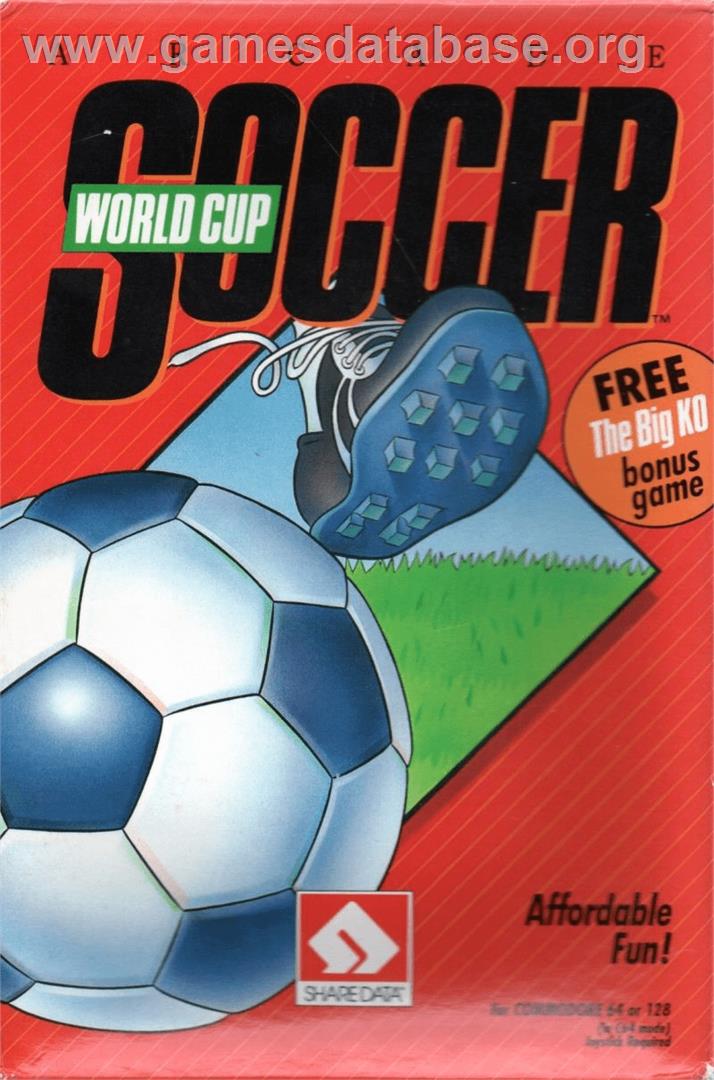 World Cup Soccer (ShareData) - Commodore 64 - Artwork - Box