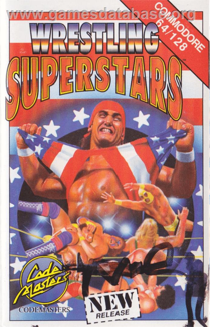 Wrestling Superstars - Commodore 64 - Artwork - Box