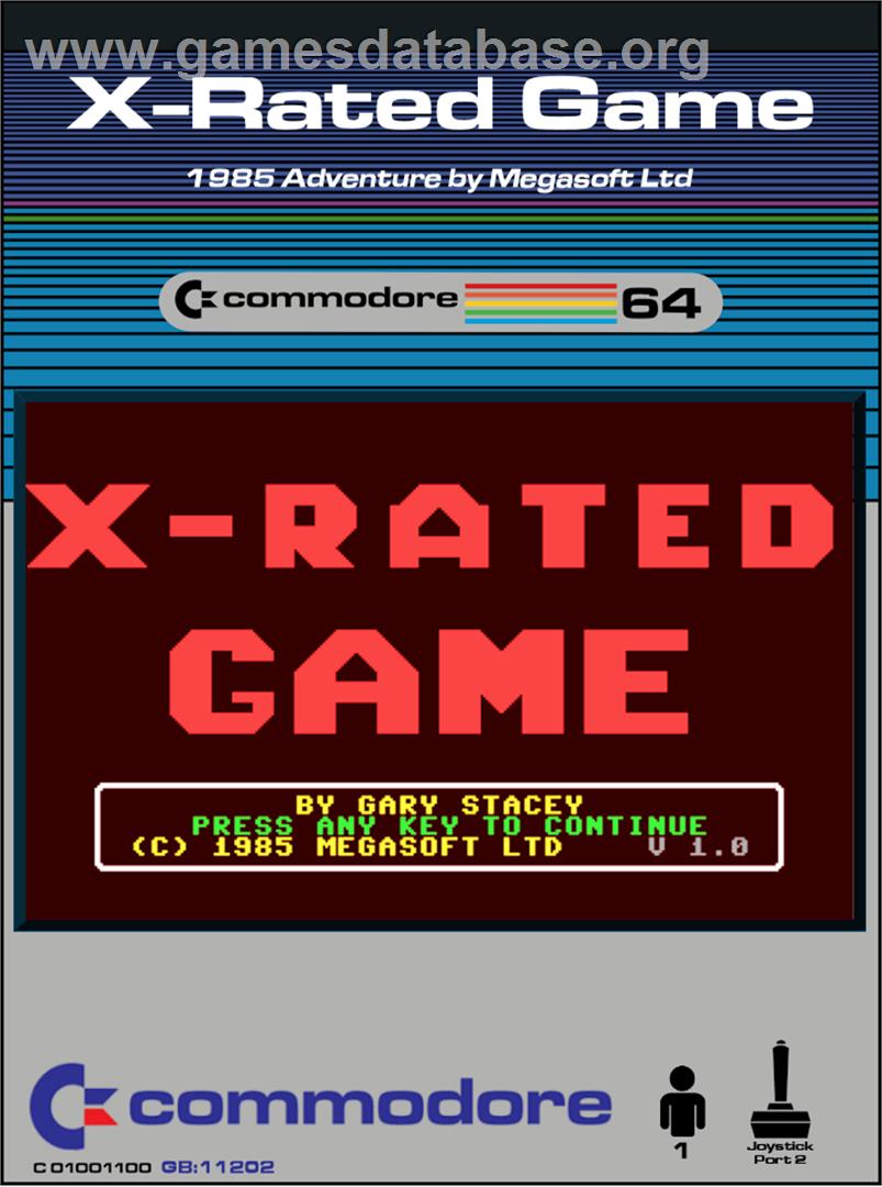 X-rated Game - Commodore 64 - Artwork - Box