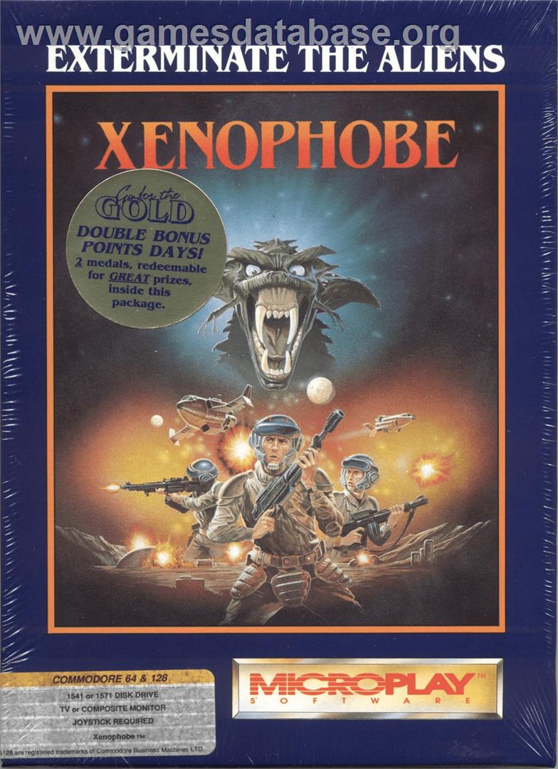 Xenophobe - Commodore 64 - Artwork - Box