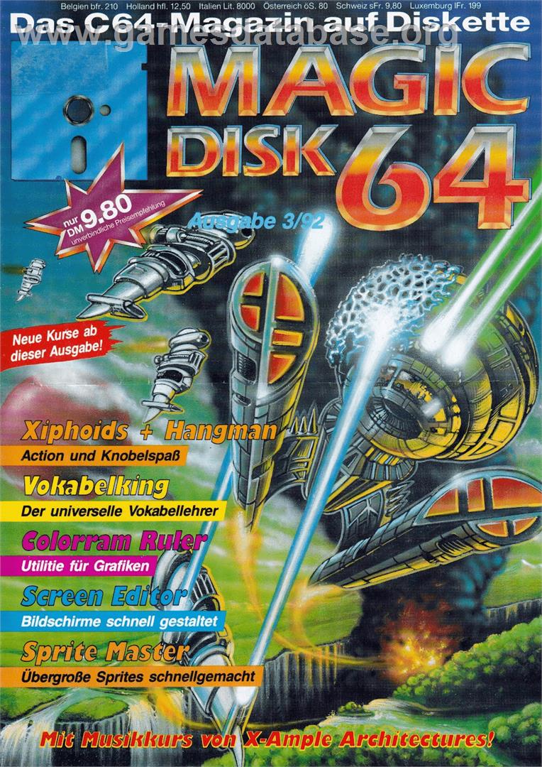 Xiphoids - Commodore 64 - Artwork - Box