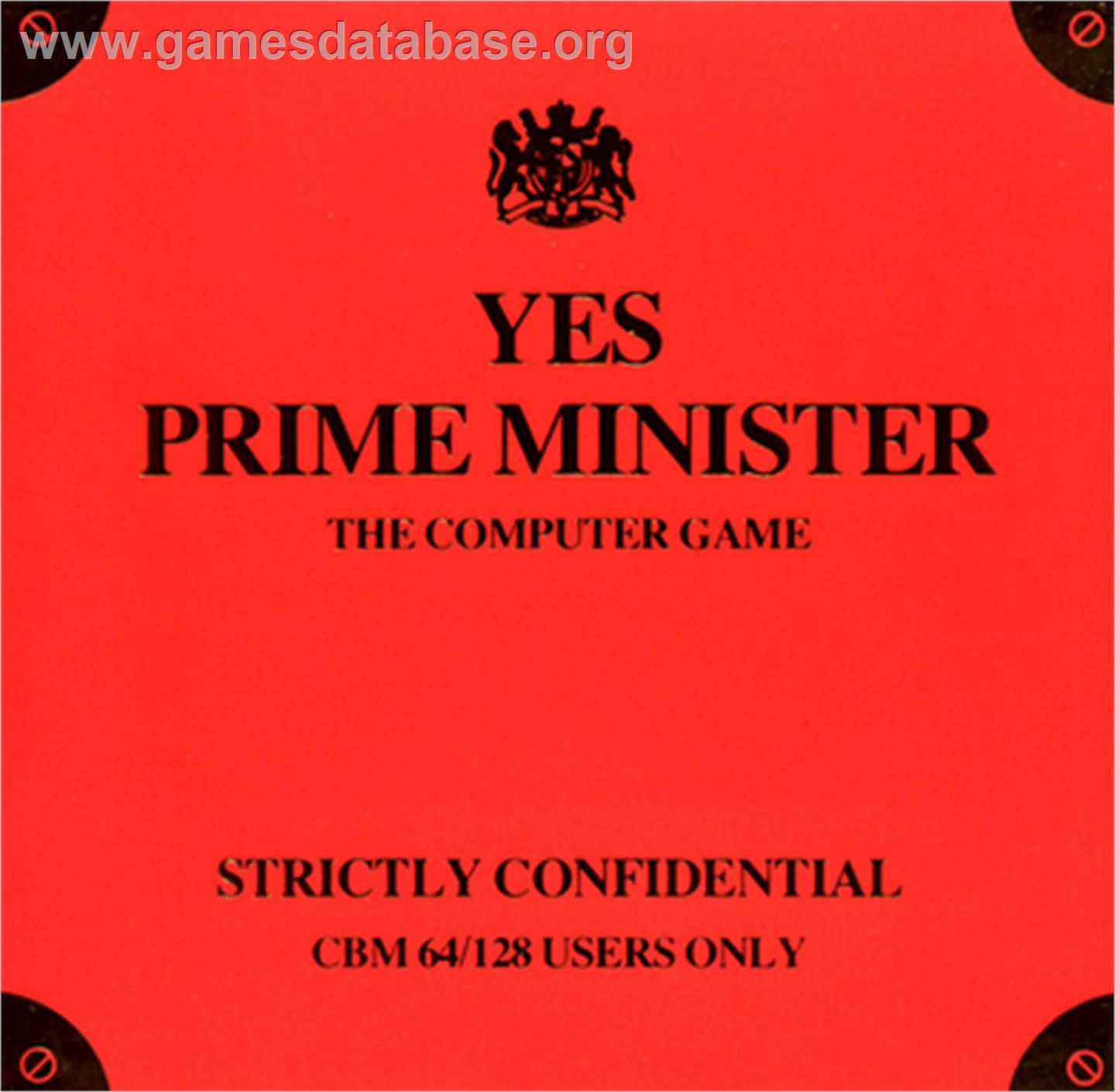 Yes, Prime Minister - Commodore 64 - Artwork - Box