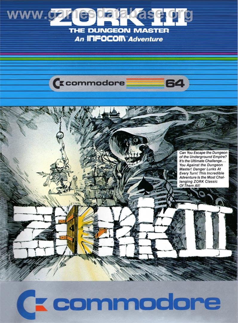 Zork 3 - The Dungeon Master - Commodore 64 - Artwork - Box