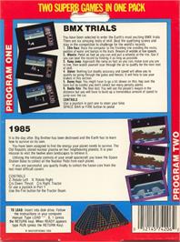 Box back cover for 1985: The Day After on the Commodore 64.
