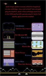 Box back cover for 1nvader (2019) on the Commodore 64.