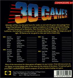 Box back cover for 20 Tons on the Commodore 64.