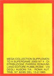Box back cover for 4 Aces Pinball on the Commodore 64.