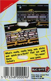 Box back cover for Aardvark on the Commodore 64.