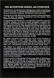 Box back cover for Adventureland on the Commodore 64.
