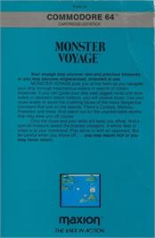 Box back cover for Aegean Voyage / Monster Voyage on the Commodore 64.
