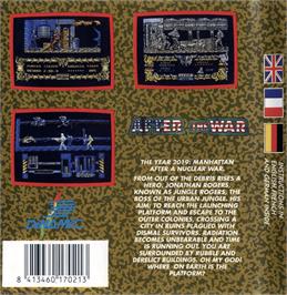 Box back cover for After the War on the Commodore 64.