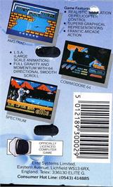 Box back cover for Airwolf on the Commodore 64.