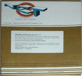Box back cover for Alien Attack (Wicked/Galadriel/Robtek) on the Commodore 64.