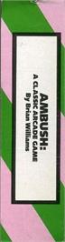 Box back cover for Ambush! (The Code Works/CURSOR) on the Commodore 64.