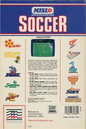 Box back cover for American Indoor Soccer on the Commodore 64.