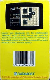 Box back cover for Ankh on the Commodore 64.