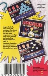 Box back cover for Arcade Trivia Quiz on the Commodore 64.