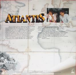 Box back cover for Atlantis (Multisoft) on the Commodore 64.