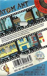 Box back cover for Atom Ant on the Commodore 64.