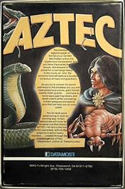 Box back cover for Aztec Challenge on the Commodore 64.