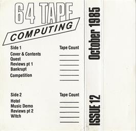 Box back cover for Bankrupt on the Commodore 64.