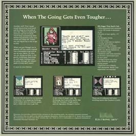 Box back cover for Bard's Tale 2 - The Destiny Knight, The on the Commodore 64.