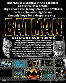 Box back cover for Batman: The Movie on the Commodore 64.