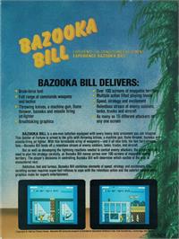 Box back cover for Bazooka Bill on the Commodore 64.