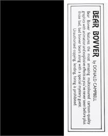 Box back cover for Bear Bovver on the Commodore 64.