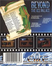 Box back cover for Beyond the Ice Palace on the Commodore 64.