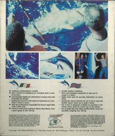 Box back cover for Big Game Fishing on the Commodore 64.