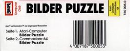 Box back cover for Bilder Puzzle on the Commodore 64.