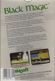 Box back cover for Black Magic on the Commodore 64.