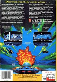 Box back cover for Black Thunder on the Commodore 64.