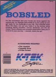 Box back cover for Bobsled (2002) on the Commodore 64.