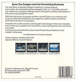 Box back cover for Bonecruncher on the Commodore 64.