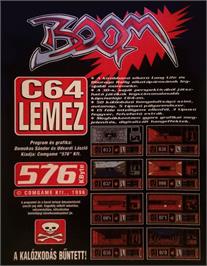 Box back cover for Boom (Brainstorm) on the Commodore 64.