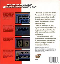 Box back cover for Boulder Dash 50 on the Commodore 64.