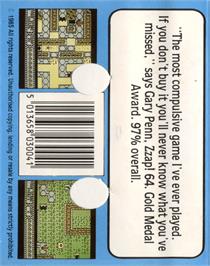 Box back cover for Bounder on the Commodore 64.