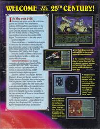 Box back cover for Buck Rogers - Countdown To Doomsday on the Commodore 64.