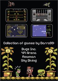 Box back cover for Bugs Inc. on the Commodore 64.