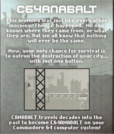 Box back cover for C64anabalt on the Commodore 64.