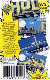 Box back cover for CJ In the USA on the Commodore 64.