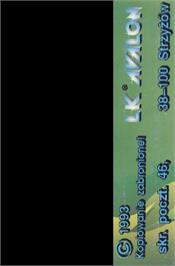 Box back cover for Castle on the Commodore 64.