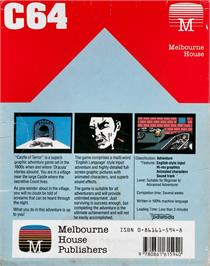 Box back cover for Castle of Terror (CP Verlag) on the Commodore 64.