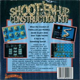 Box back cover for Celebrity Squares on the Commodore 64.