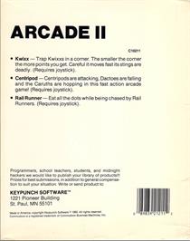 Box back cover for Centripod on the Commodore 64.