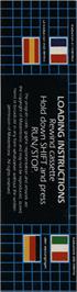 Box back cover for Challenger on the Commodore 64.